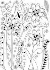 Coloring Printable Ausdruckbare Freebie Meinlilapark Ch Pages Flower sketch template