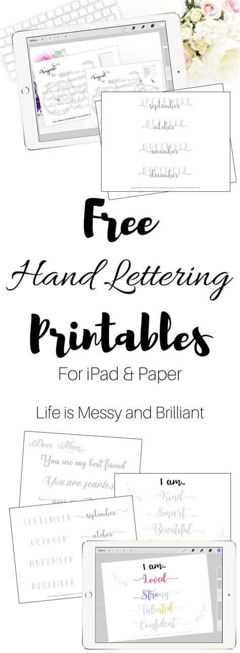 hand lettering practice worksheets