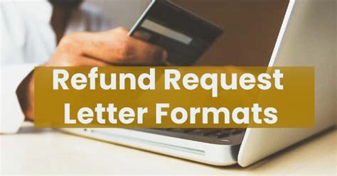 sample refund request letter formats