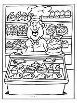 Bakker Kleurplaat Kleurplaten Bakkerij Warme Kolorowanki Kok Eten Kolorowanka Supermarket Knutselen Ideeën Wydrukowania Supermarkt Bezoeken Kleurboeken Creche Lessen Smakelijk Supermercado sketch template