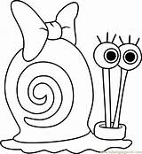 Caracoles Snail Spongebob Imprimir Dibujar Squarepants Coloringpages101 sketch template