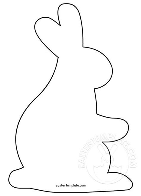 bunny outline easter bunny outline printable easter template picture