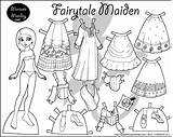 Marisole Princess Barbie Paperthinpersonas Maiden Paperdolls sketch template