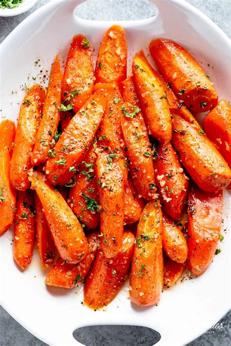 honey garlic butter roasted carrots cafe delites