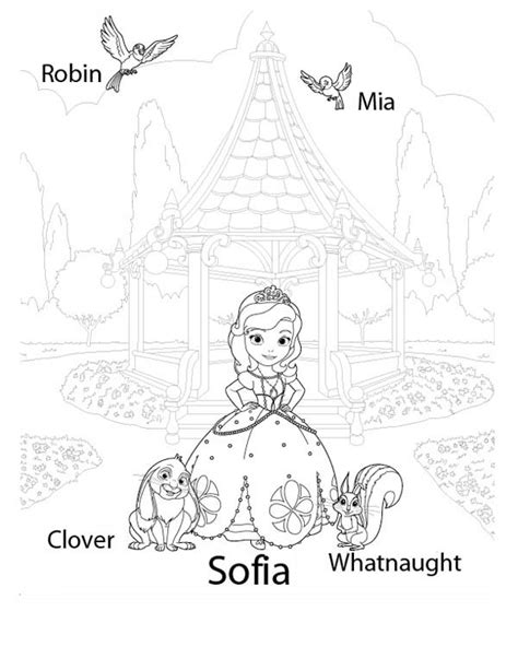 princess sofia   friends  sofia   coloring page netart