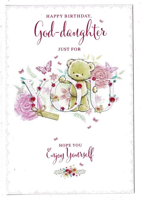 Goddaughter Birthday Card Happy Birthday Goddaughter