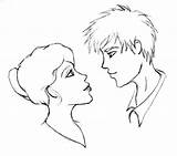 Cute Easy Couple Drawings Drawing Couples Sketch Deviantart sketch template