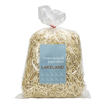 cream gold shredded paper  lakeland