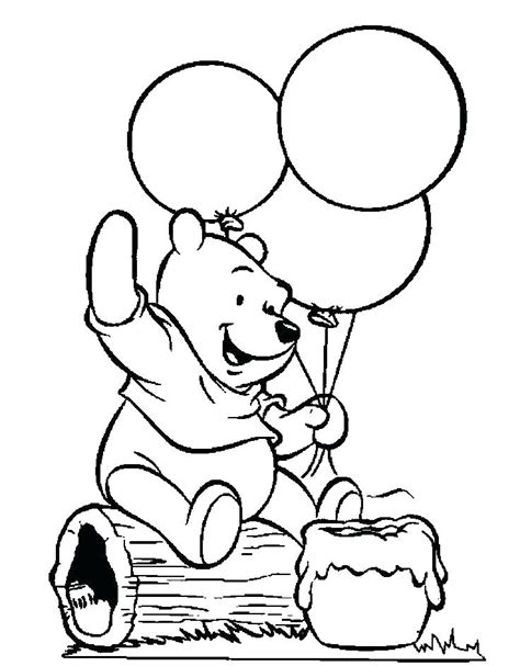 baby pooh bear coloring pages