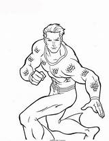Aquaman Coloring Pages Superheroes Printable Drawing Kb Fun Kids Comments sketch template