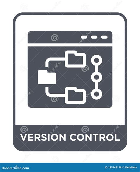 version control icon  trendy design style version control icon isolated  white background