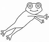 Frog Leap Leaping sketch template