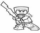 Coloring Pages Ninjago Zane Online Printable Info Color sketch template