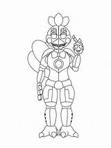 Coloring Pages Chica Animatronics Printable Bright Colors Favorite Choose Color Kids sketch template