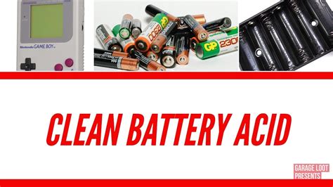 clean battery acid youtube