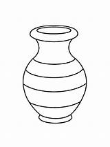 Vase Coloring Pages Color sketch template