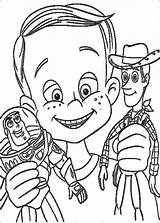 Toy Story Coloring Pages Andy Disney Visit Colouring sketch template