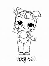 Lol Coloring Pages Dolls Color Surprise Print Doll Printable Sheets Kids Baby Printables Toys Kitty Cats Girls sketch template