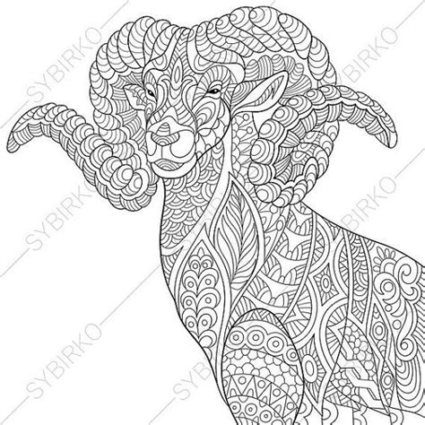 mountain goat  coloring pages animal coloring book pages  adults