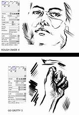 Sai Painting Brush Brushes Google Ink Tool Paint Digital Photoshop Tools Seeing Ve Been Post Choose Board Floating Drawing Nz sketch template