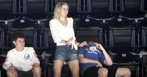 mother embarrasses son as she dances on baseball team s jumbotron and