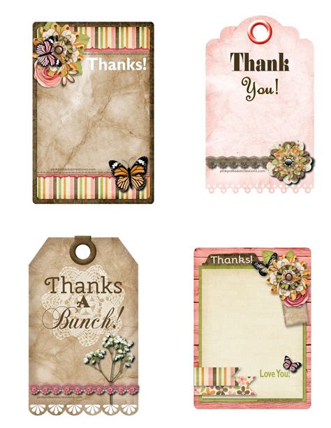 printable   tags pink polka dot creations