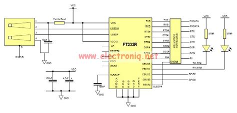 usb  serial rs adapter schematic circuit