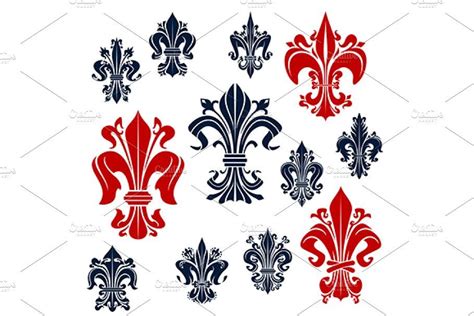 royal french lily flowers symbols french lily heraldry design lily