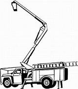 Bucket Truck Tree Trimming Clipart Cherry Picker Coloring Pages Clip Cliparts Clipground Limb Heavy Library sketch template