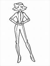 Pages Coloring Totally Spies Printable sketch template