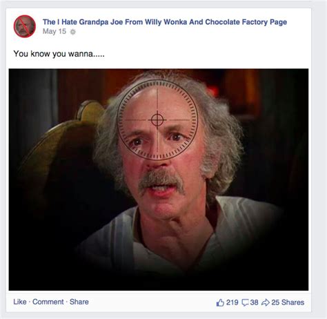 grandpa joe from charlie and the chocolate factory is