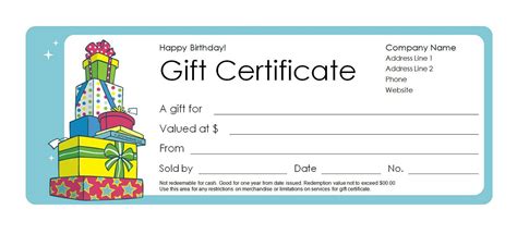 free printable blank birthday coupons free printable