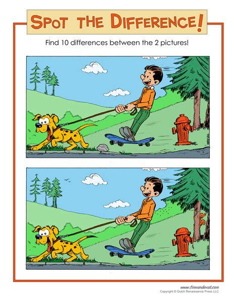 spot  difference printable mind puzzles brain puzzles maths