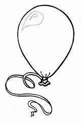 Coloring Balloons Pages Heart Balloon Party Big sketch template