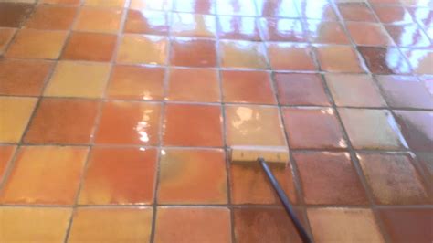 sealing saltillo tile youtube