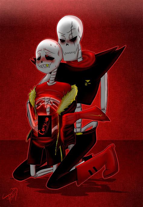 Underfell Fontcest Sans X Papyrus By Shina1319 On