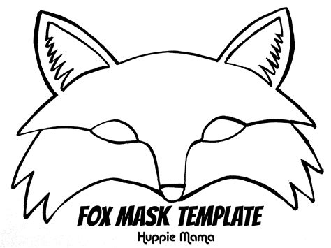 fox mask template