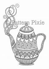 Teapot sketch template