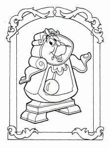 beauty   beast  printable coloring pages  kids