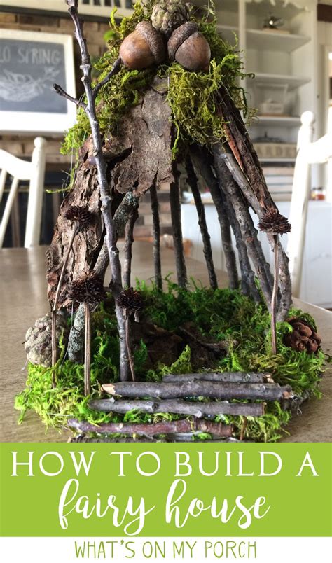 whats   porch     fairy house  twigs  moss