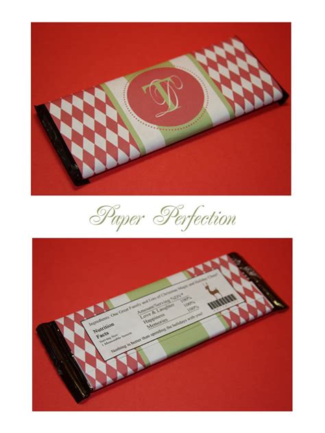 paper perfection candy bar wrapper