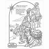 Coloring Wise Nativity Men Printable Pages Color Christmas Printables sketch template