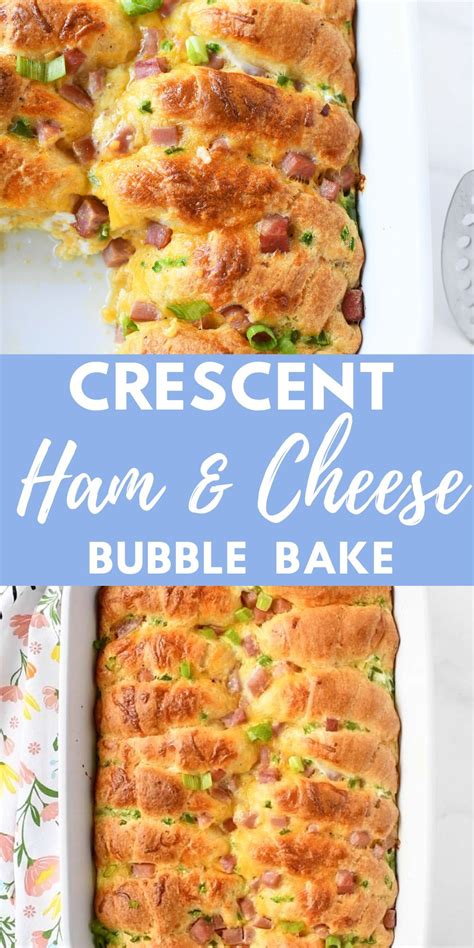 ham cheese crescent roll breakfast casserole recipe
