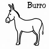 Burro Burros Imprimir Burritos Pinto sketch template