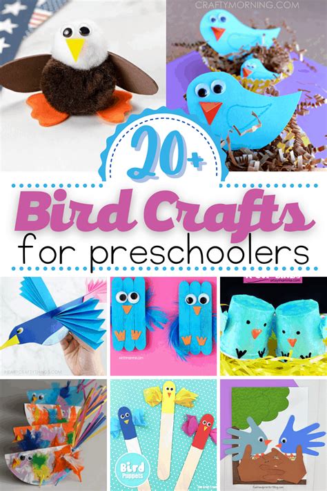 birds art  craft  preschoolers  cantik