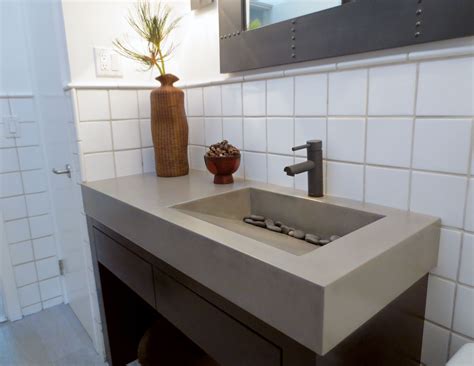 Contemporary Concrete Bathroom Vanity Sink By Trueform Concrete