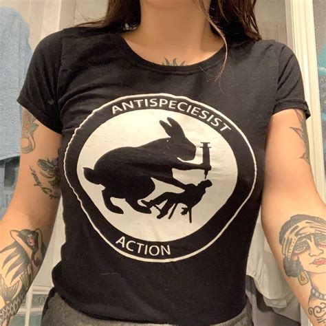 Serigrafía Vegana Camiseta “antispeciesist Action” Review Abillion