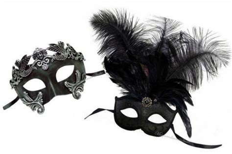couple black masquerade mask for men and women his and hers masks collection 2234269 weddbook
