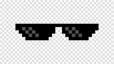 Chroma Key Glasses Pixel Sunglasses Black Sunglasses Illustration