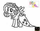 Fluttershy Coloring Pony Pages Little Gala Rainbow Dash Printable Mlp Dress Bridal Kj Popular Library Clipart Colorings Coloringhome sketch template